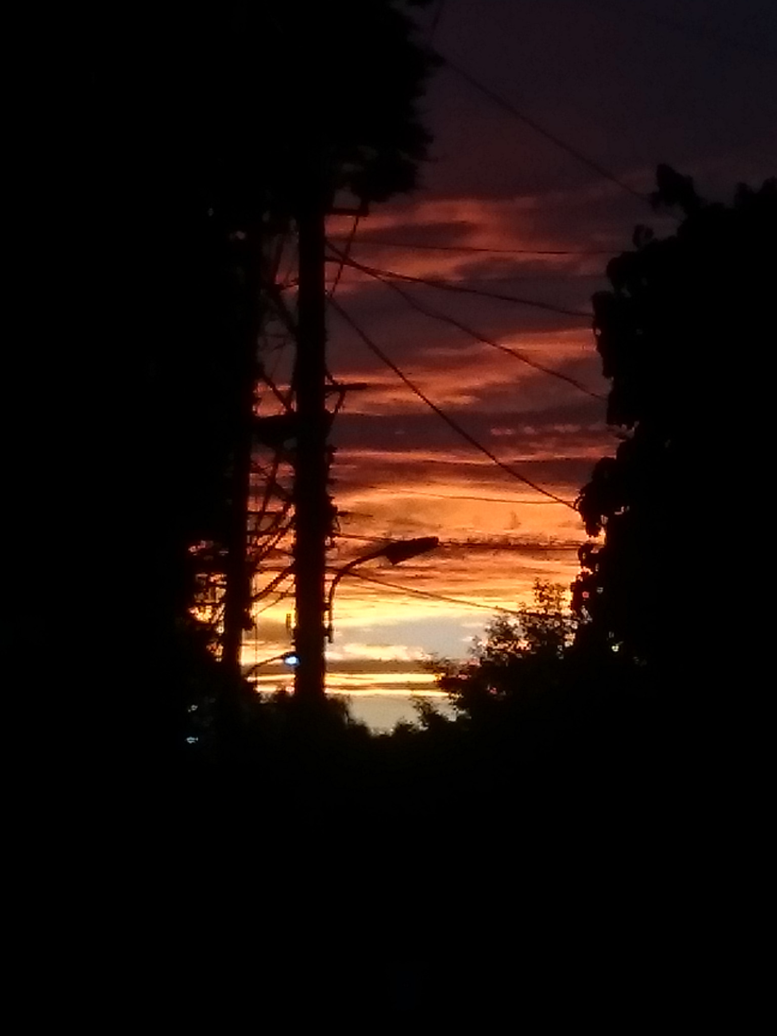 観蔵院の夕日