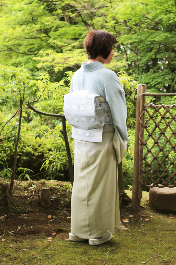 N様_オレンジの花の袋帯で