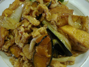 豚肉と豆腐の四川風炒め