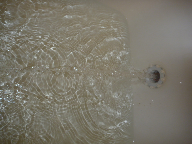 浴室追い焚き配管除菌洗浄後の画像